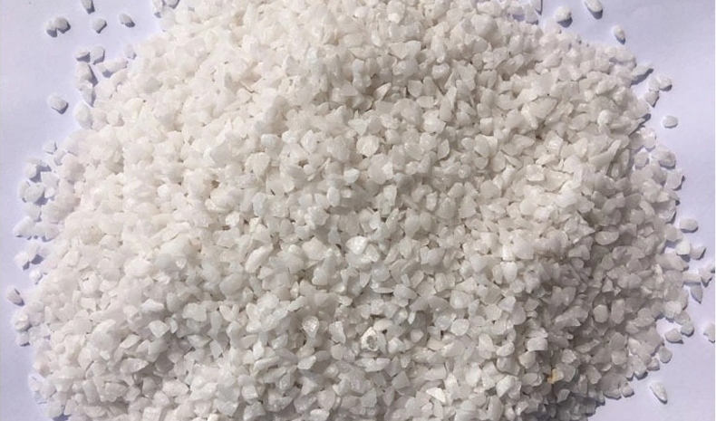 Pure white quartz sand for polishing